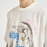 T-shirt uomo con stampa panna MLM101188 FLATWHITE REPRESENT 