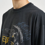 T-shirt uomo con stampa nera MLM101188 WASHEDBLACK REPRESENT 