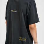 T-shirt uomo con stampa nera MLM101188 WASHEDBLACK REPRESENT 