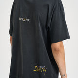 T-shirt uomo con stampa nera MLM101188 WASHEDBLACK REPRESENT 