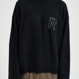 Maglia uomo girocollo nera MLM101197 BLACK REPRESENT 