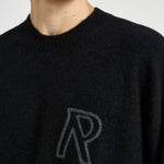 Maglia uomo girocollo nera MLM101197 BLACK REPRESENT 