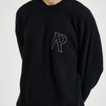 Maglia uomo girocollo nera MLM101197 BLACK REPRESENT 
