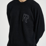 Maglia uomo girocollo nera MLM101197 BLACK REPRESENT 
