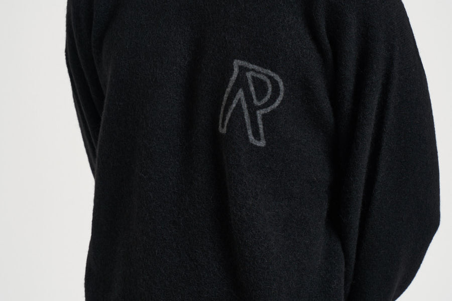 Maglia uomo girocollo nera MLM101197 BLACK REPRESENT 