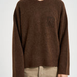 Maglia uomo girocollo marrone MLM101197 CHOCOLATE REPRESENT 