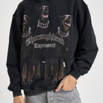 Felpa uomo vintage con stampa grigio scuro MLM41134 BLACK REPRESENT 