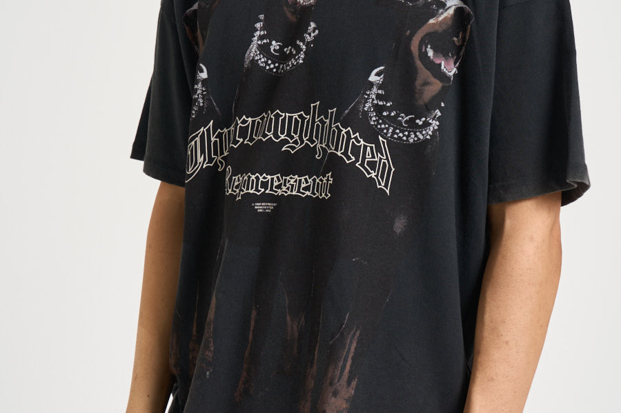 T-shirt uomo con stampa nera MLM41135 VINTAGEBLACK REPRESENT 
