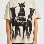 T-shirt uomo con stampa panna MLM41135 WHITE REPRESENT 