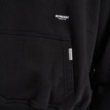 Felpa uomo con cappuccio nera OCM100041 BLACK REPRESENT 