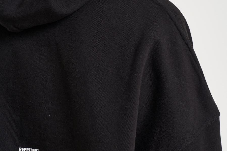 Felpa uomo con cappuccio nera OCM100041 BLACK REPRESENT 