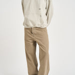 Felpa uomo con cappuccio grigio chiaro mélange OCM100041 CRIMEARL REPRESENT 
