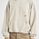 Felpa uomo con cappuccio grigio chiaro mélange OCM100041 CRIMEARL REPRESENT 