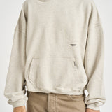 Felpa uomo con cappuccio grigio chiaro mélange OCM100041 CRIMEARL REPRESENT 