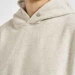 Felpa uomo con cappuccio grigio chiaro mélange OCM100041 CRIMEARL REPRESENT 