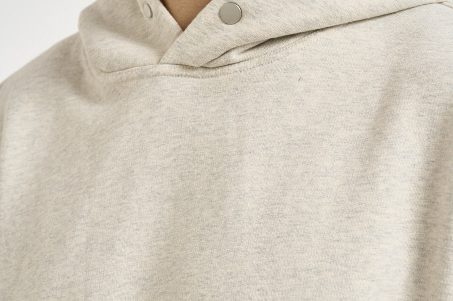Felpa uomo con cappuccio grigio chiaro mélange OCM100041 CRIMEARL REPRESENT 