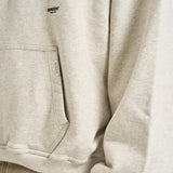 Felpa uomo con cappuccio grigio chiaro mélange OCM100041 CRIMEARL REPRESENT 