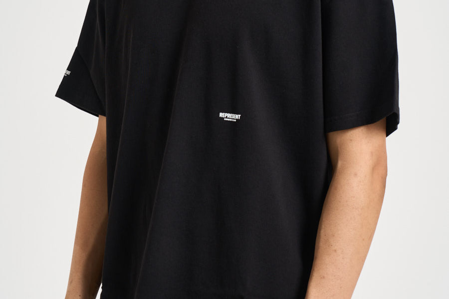 T-shirt uomo girocollo nera OCM100042 BLACK REPRESENT 