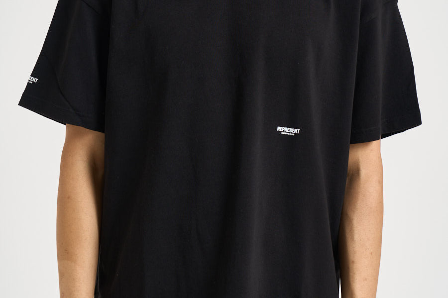 T-shirt uomo girocollo nera OCM100042 BLACK REPRESENT 