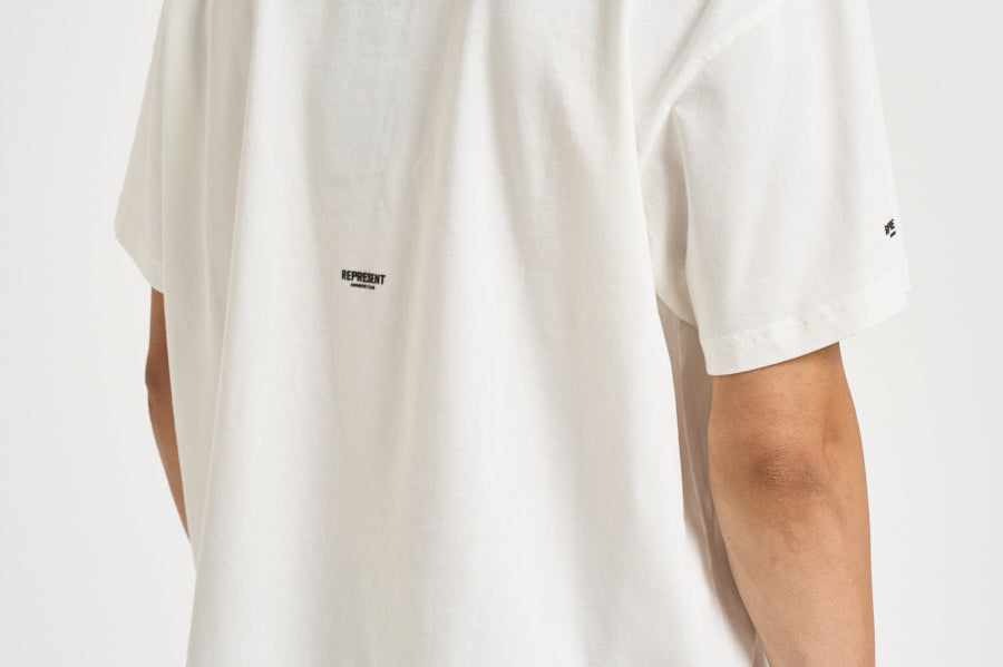 T-shirt uomo girocollo bianca OCM100042 FLATWHITE REPRESENT 