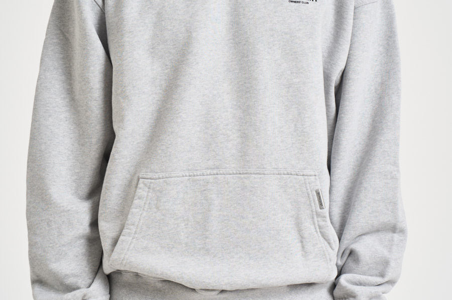 Felpa uomo con cappuccio Owner's Club grigio chiaro OCM41113 ASHGREY REPRESENT 