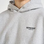 Felpa uomo con cappuccio Owner's Club grigio chiaro OCM41113 ASHGREY REPRESENT 