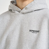 Felpa uomo con cappuccio Owner's Club grigio chiaro OCM41113 ASHGREY REPRESENT 