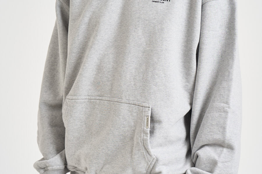 Felpa uomo con cappuccio Owner's Club grigio chiaro OCM41113 ASHGREY REPRESENT 