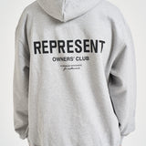 Felpa uomo con cappuccio Owner's Club grigio chiaro OCM41113 ASHGREY REPRESENT 