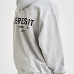 Felpa uomo con cappuccio Owner's Club grigio chiaro OCM41113 ASHGREY REPRESENT 