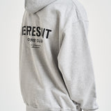 Felpa uomo con cappuccio Owner's Club grigio chiaro OCM41113 ASHGREY REPRESENT 
