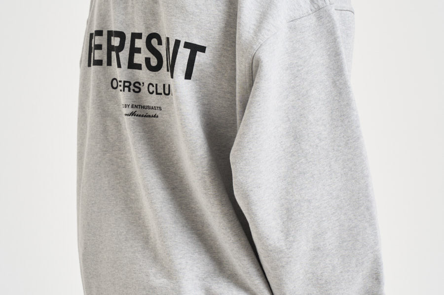 Felpa uomo con cappuccio Owner's Club grigio chiaro OCM41113 ASHGREY REPRESENT 