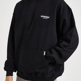 Felpa uomo con cappuccio Owner's Club nero OCM41113 BLACK REPRESENT 