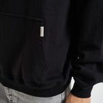 Felpa uomo con cappuccio Owner's Club nero OCM41113 BLACK REPRESENT 