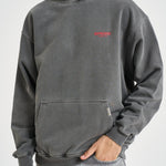 Felpa uomo con cappuccio Owner's Club grigia OCM41113 WASHEDBLACK REPRESENT 