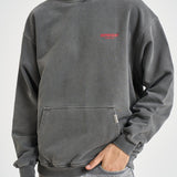Felpa uomo con cappuccio Owner's Club grigia OCM41113 WASHEDBLACK REPRESENT 