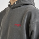 Felpa uomo con cappuccio Owner's Club grigia OCM41113 WASHEDBLACK REPRESENT 