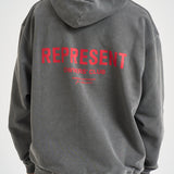 Felpa uomo con cappuccio Owner's Club grigia OCM41113 WASHEDBLACK REPRESENT 