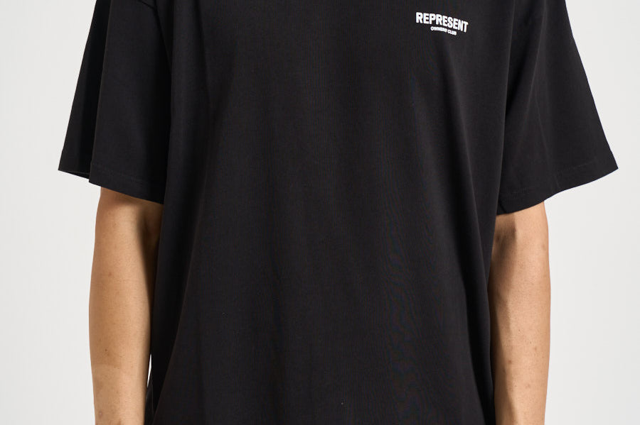 T-shirt uomo girocollo nera OCM41114 BLACK REPRESENT 