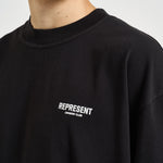 T-shirt uomo girocollo nera OCM41114 BLACK REPRESENT 