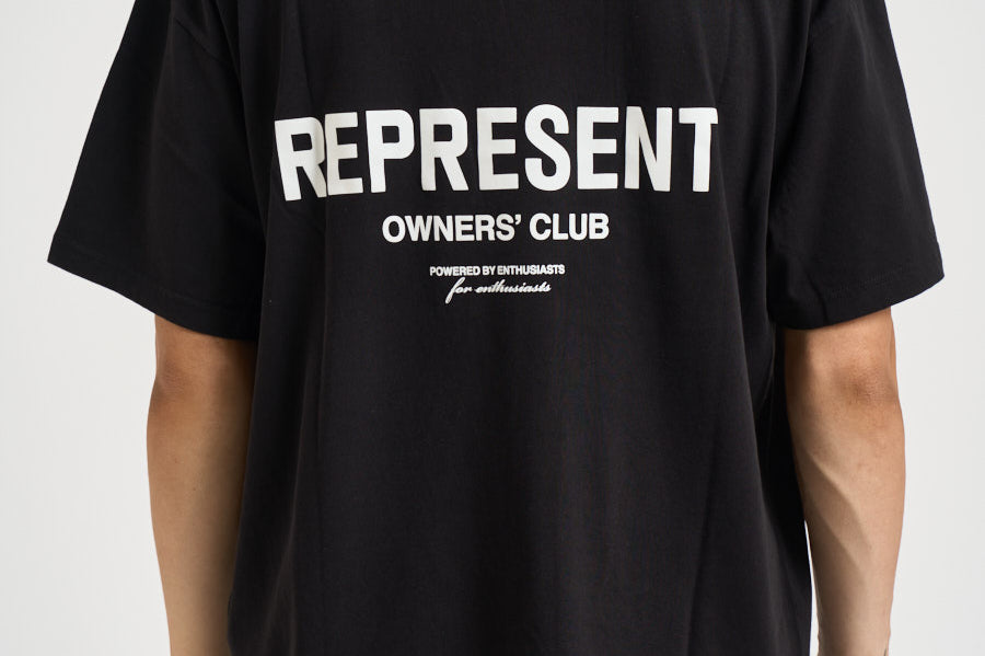 T-shirt uomo girocollo nera OCM41114 BLACK REPRESENT 