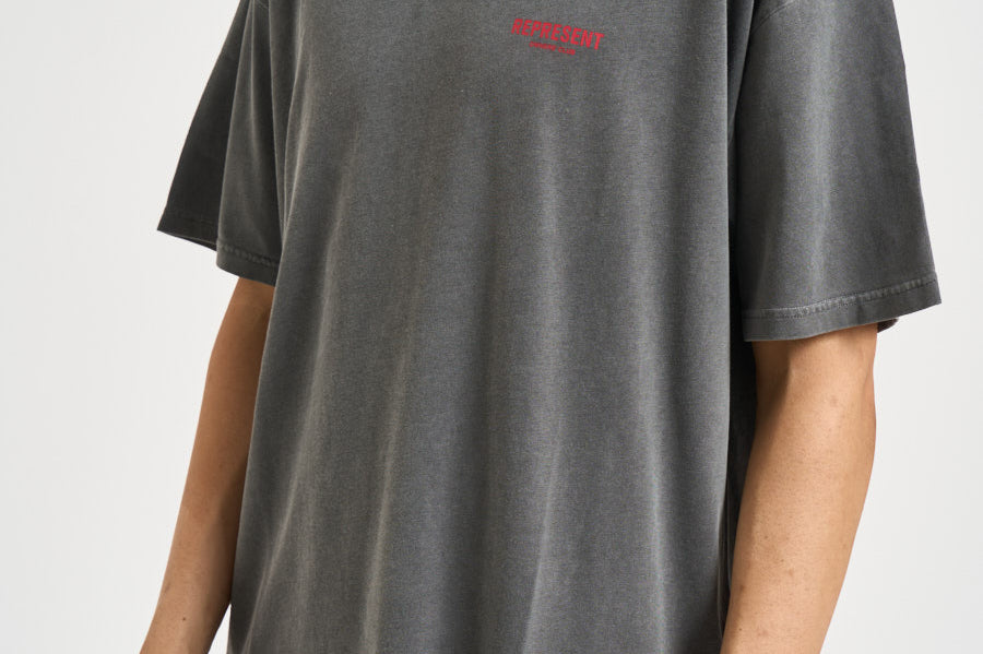 T-shirt uomo girocollo grigia OCM41114 WASHEDBLACK REPRESENT 