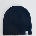 Berretto uomo double face blu navy e tortora 116 LEGNO NOTTUNO RIVIERA 