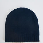 Berretto uomo double face blu navy e tortora 116 LEGNO NOTTUNO RIVIERA 