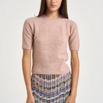 Maglia donna girocollo rosa 01021 ROSA30 ROBERTO COLLINA 