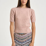 Maglia donna girocollo rosa 01021 ROSA30 ROBERTO COLLINA 