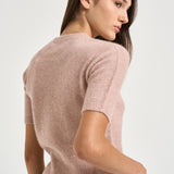 Maglia donna girocollo rosa 01021 ROSA30 ROBERTO COLLINA 