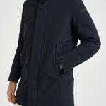 Parka uomo lungo blu notte 26002 60 RRD 