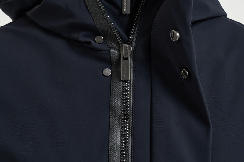 Parka uomo lungo blu notte 26002 60 RRD 