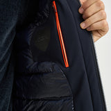 Parka uomo lungo blu notte 26002 60 RRD 